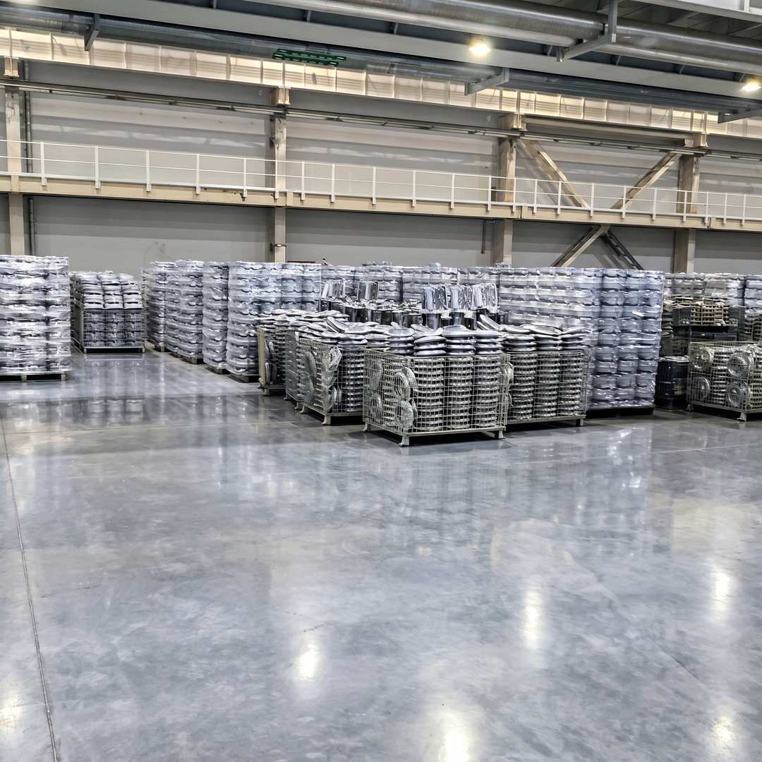 Βιομηχανική αποθήκη έτοιμων προϊόντων και εξαρτημάτων Greenco – Airblock
